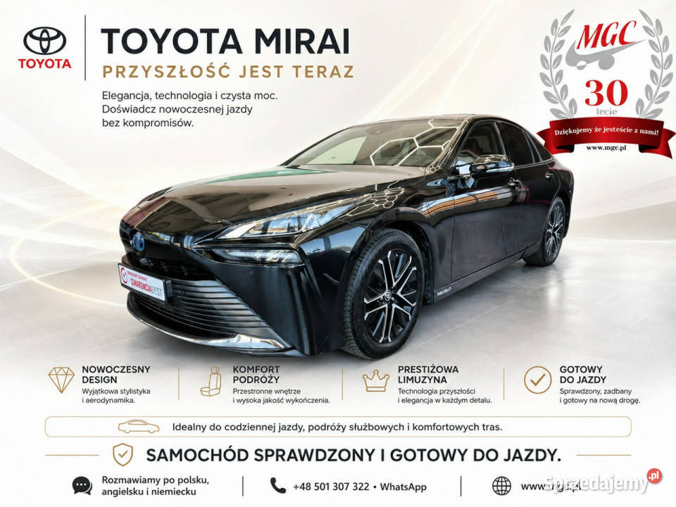 Toyota Mirai TOYOTA MIRAI 2022 EXECUTIVE 1 WŁ Sedan / Limuzyna Mirai Łaziska Górne