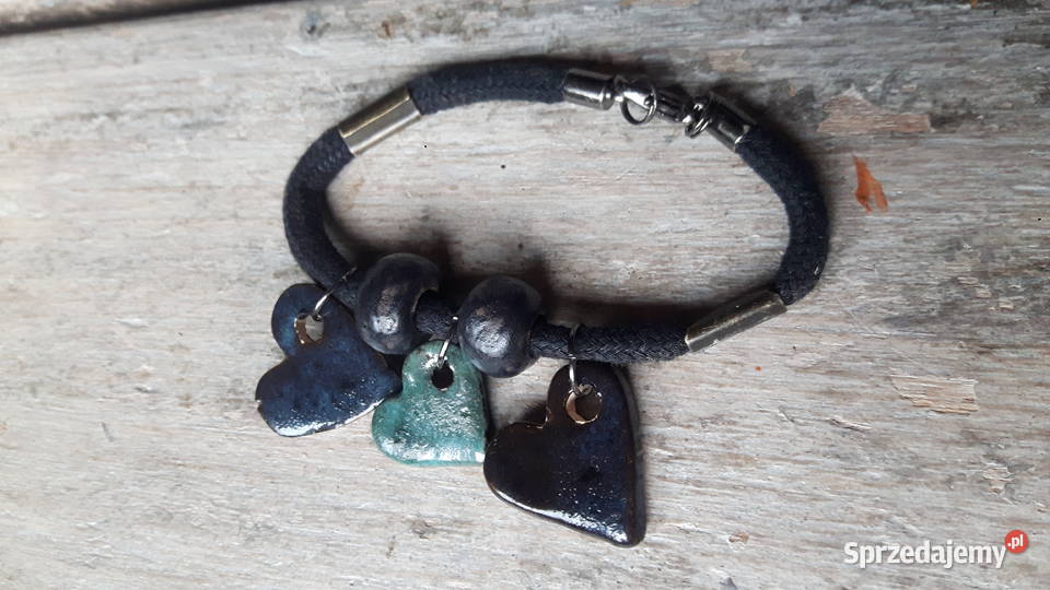 Bransoletka ceramiczna ręcznie wykonana
