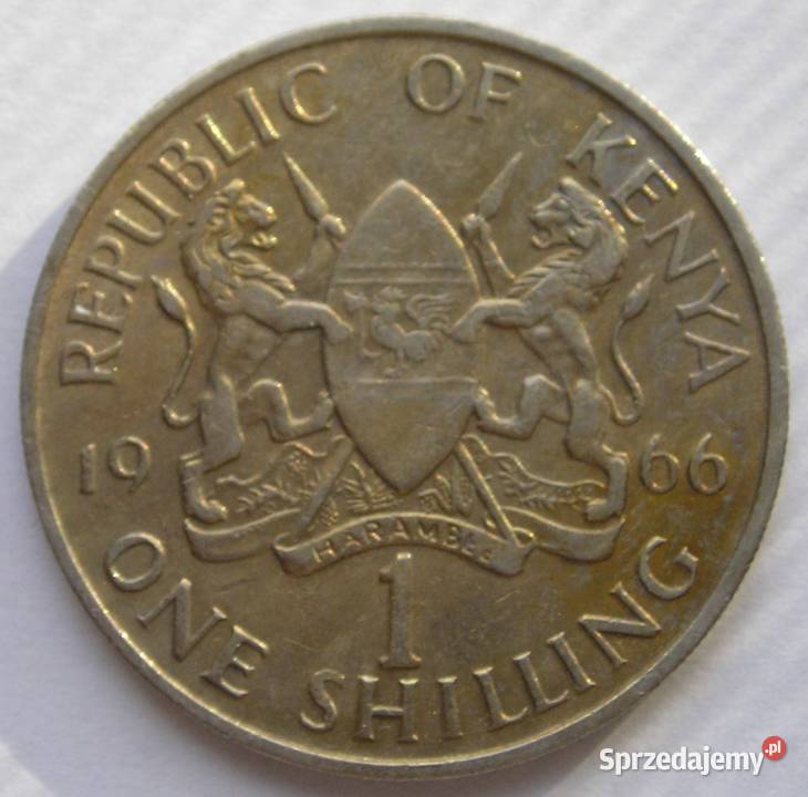 KENIA 1 SHILLING 1966 STAN 2 Łódź