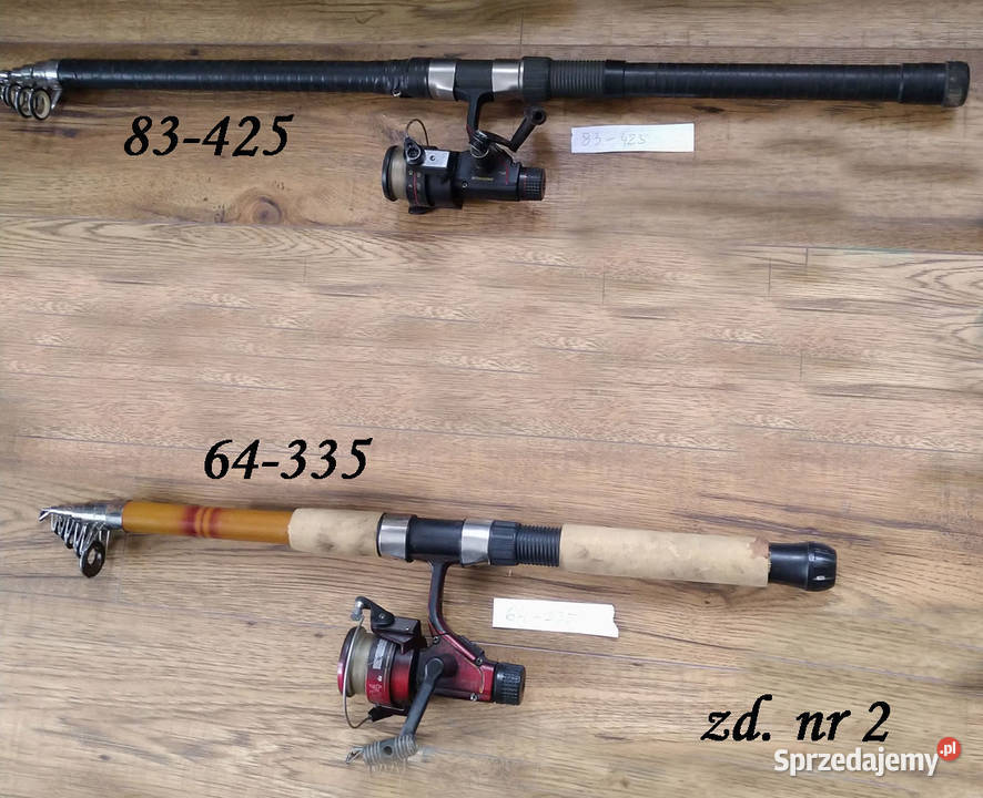 Wędka Wędki 2 i kołowrotki super OKAZJA podkarpackie Przemyśl