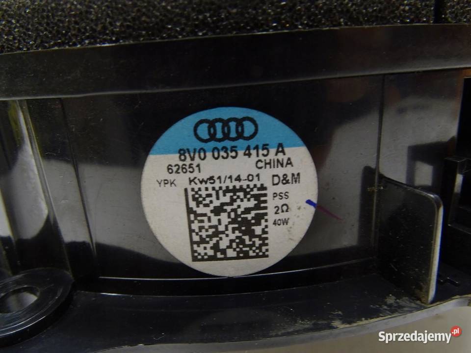 GŁOŚNIK DRZWI PRZÓD PRZEDNI 8V0035415A AUDI A3