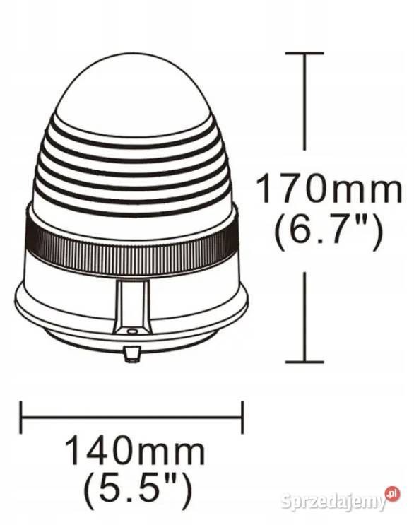 LAMPA BŁYSKOWA 24 LED 4 BŁYSKI KOGUT Magnes dolnośląskie Wrocław