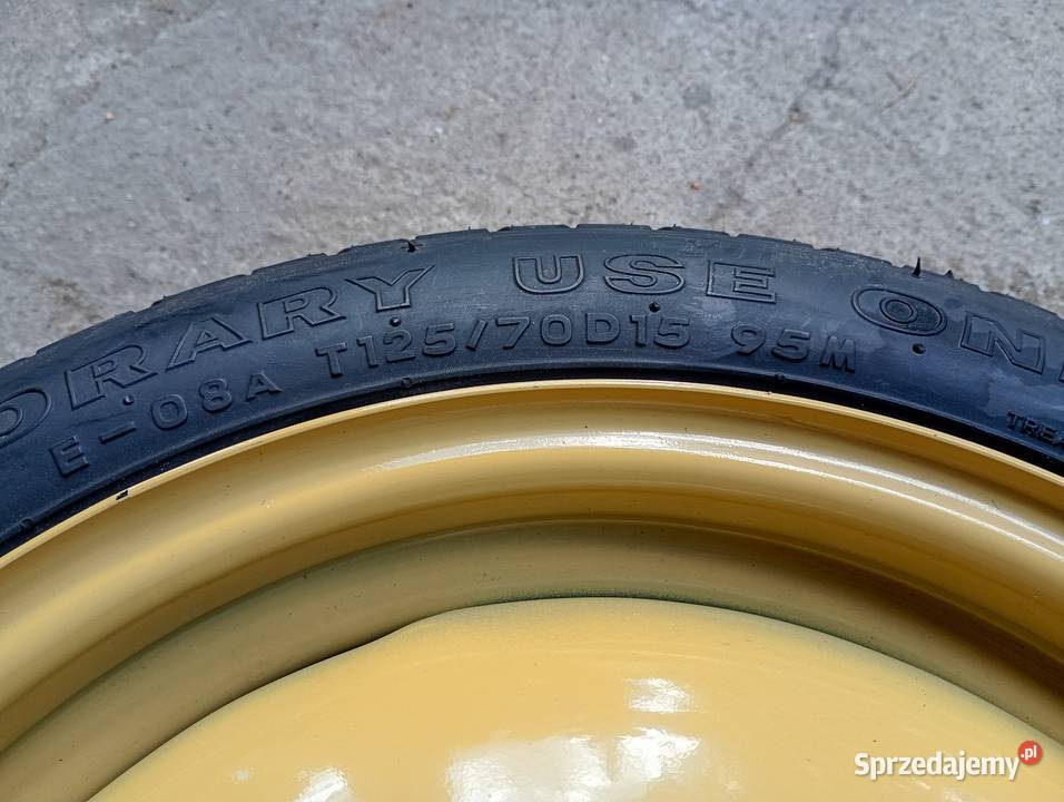 Koło dojazdowe zapasowe 4x100 12570r15 Podwarpie