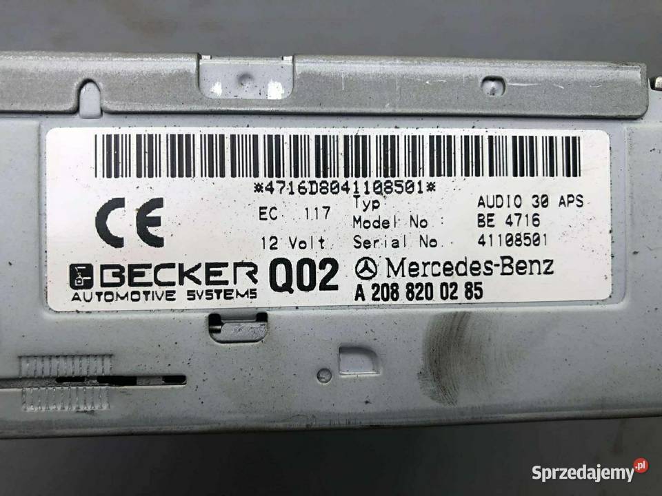 Radio Mercedes nawigacja W124 W126 W129 W163 Lwówek Śląski