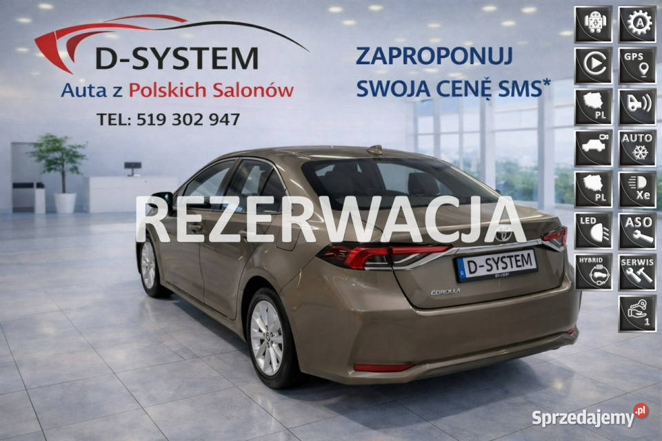 Toyota Corolla 20r Gwarancja BEZWYPADKOWE Salon Białystok sprzedam