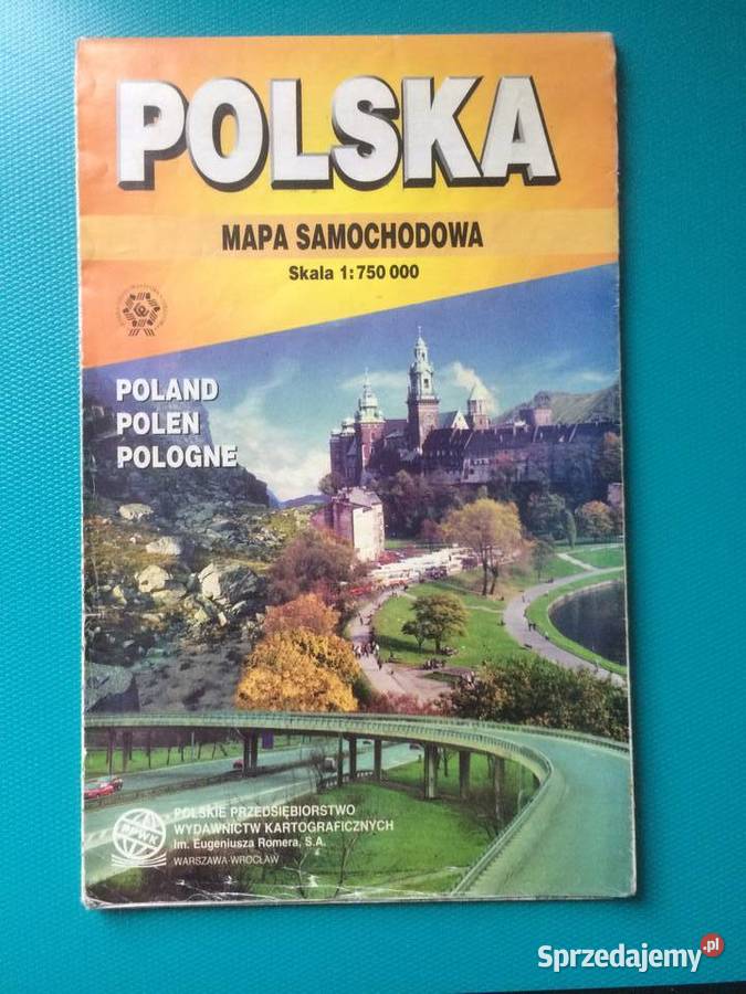 3380 Polska Mapa Samochodowa zachodniopomorskie Szczecin