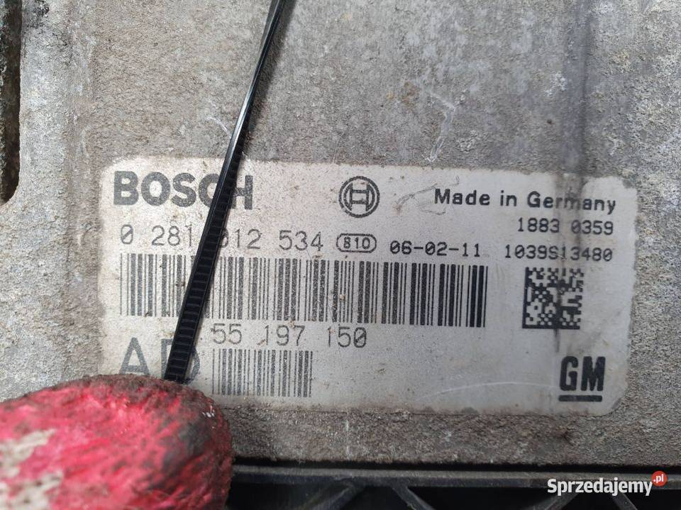 KOMPUTER SILNIKA ECU OPEL SIGNUM 0281012534 osobowe Lipno