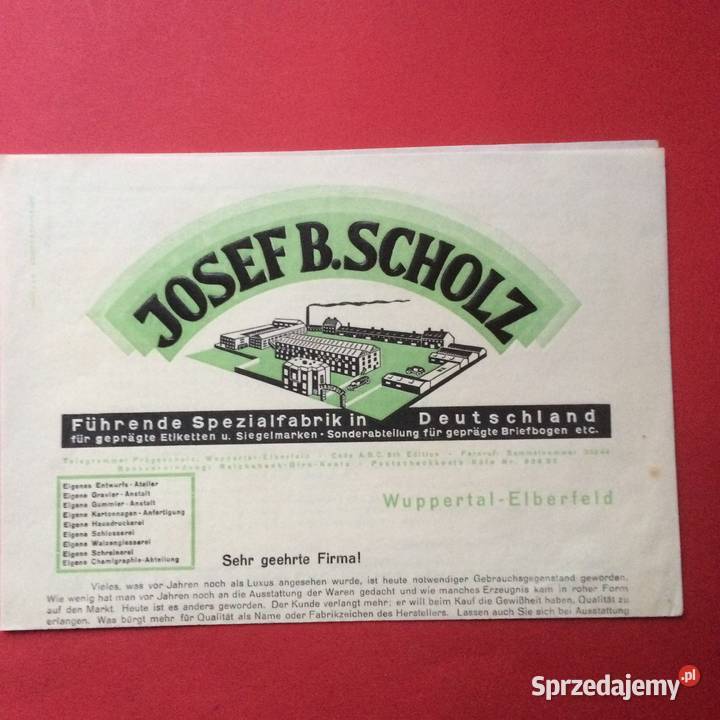 1225 Znaczki i Dokumenty Reklamowe Josef B Antykwariat Szczecin