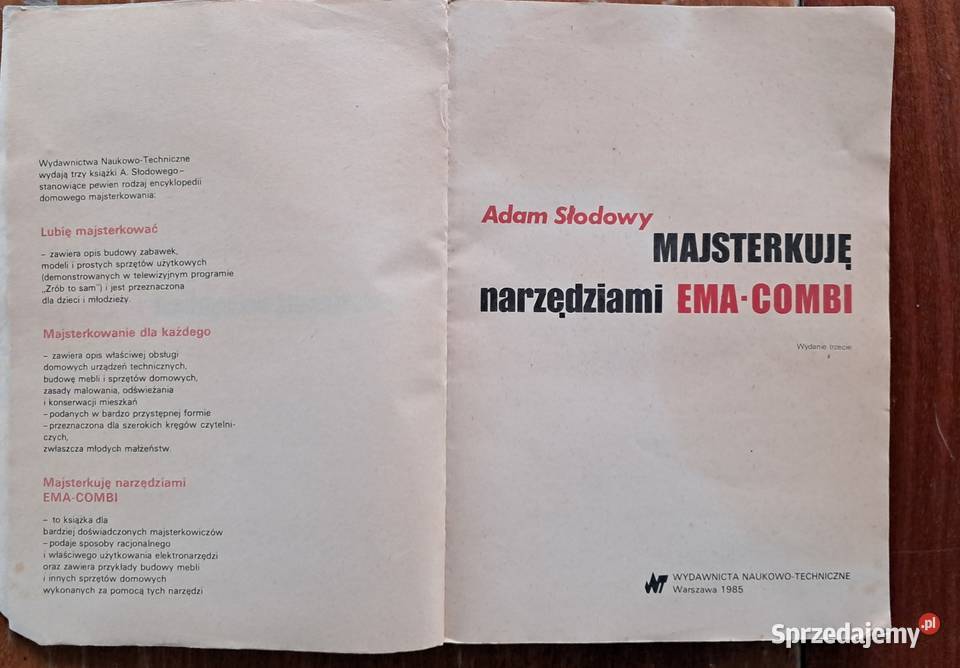 Książka Adam Słodowy Majsterkuje Narzędziami Ema Świecie