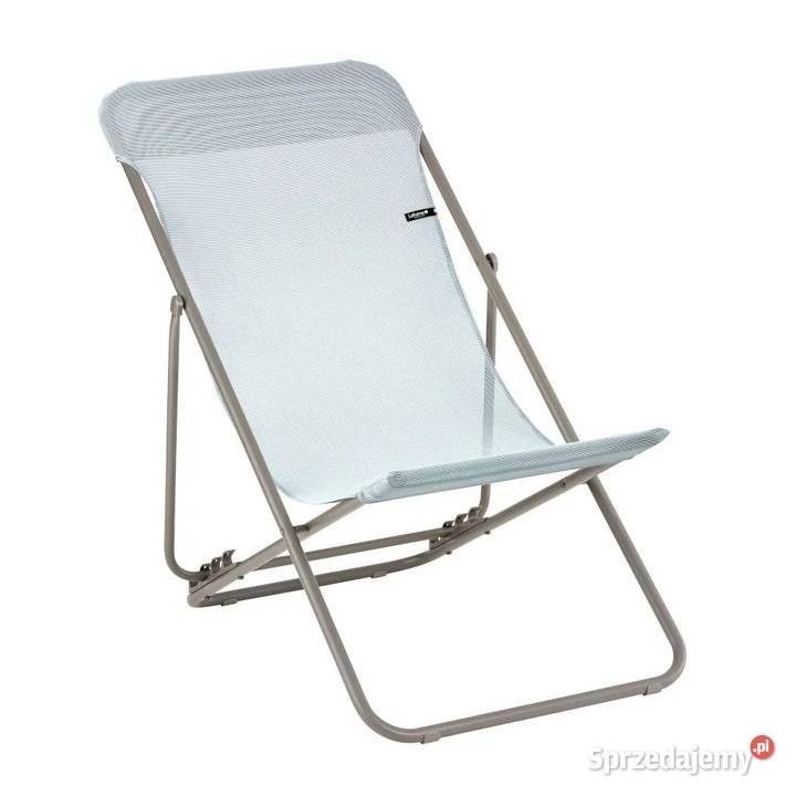 Leżak Lafuma Mobilier Maxi Transabat Ciel 2 Szarejki