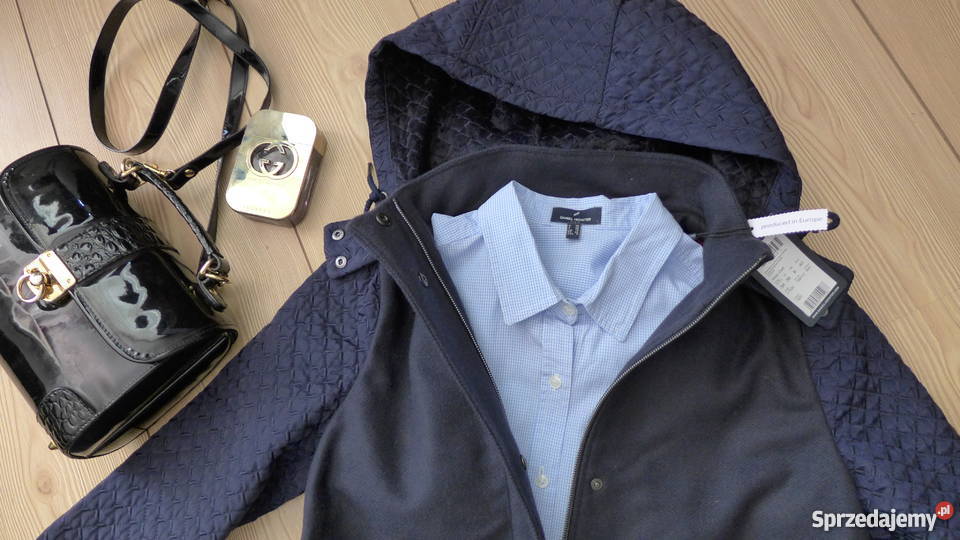 DANIEL HECHTER parka płaszcz wełniany 34 XS Bez wzoru Moda i Styl Warszawa sprzedam