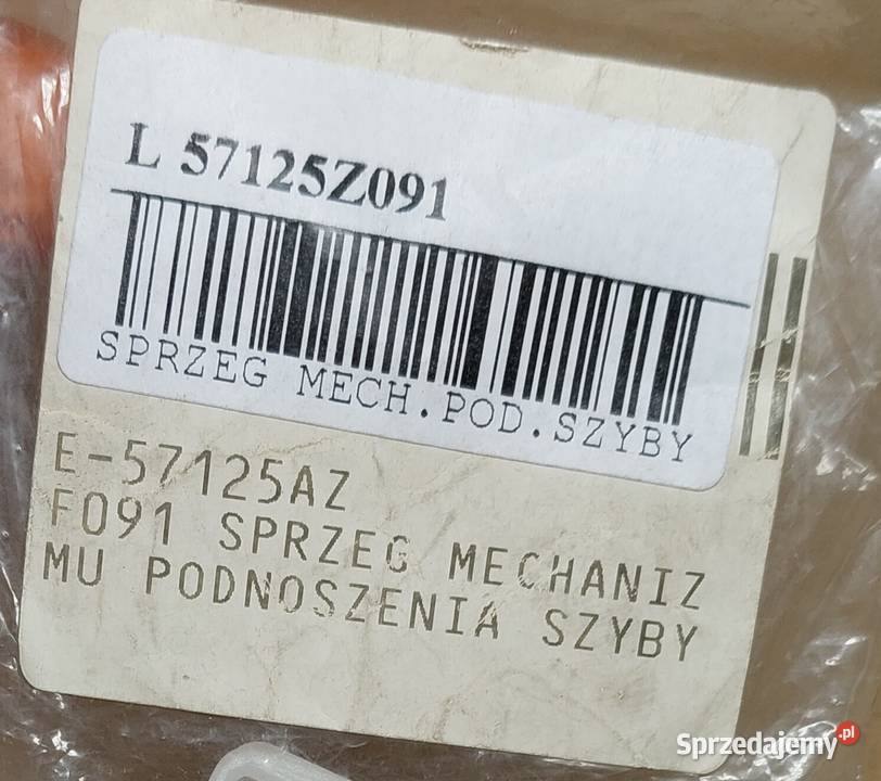 SPINKA ZAPINKA PODNOŚNIKA SZYBY RENAULT CLIO I Części Mielęcin