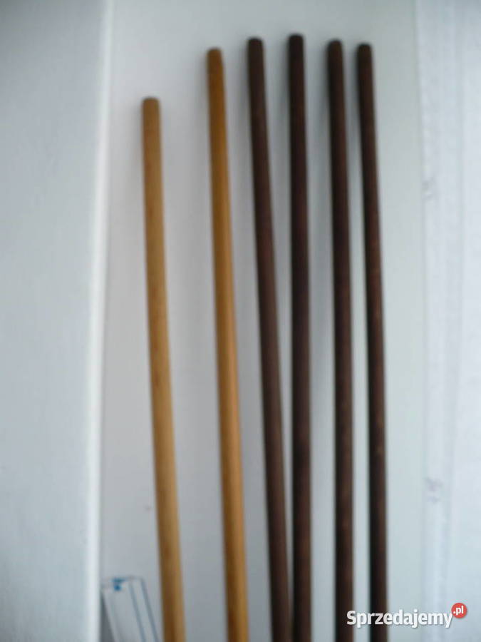 Karnisz brązowy 150 podwójny drewniany