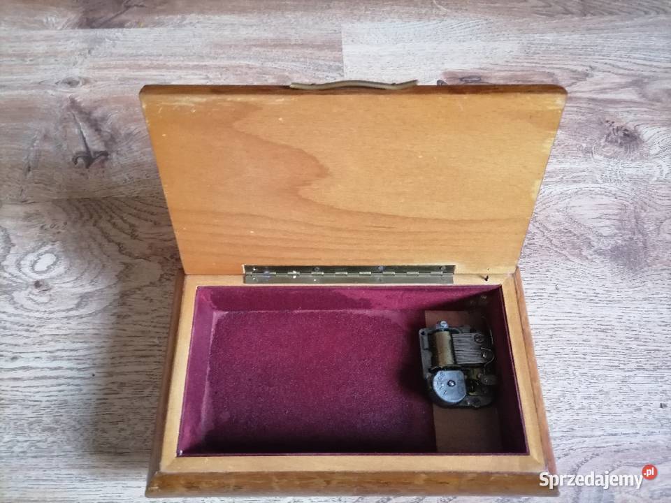 Stara szkatułka z pozytywką Szwajcaria z lat 30 Kraków