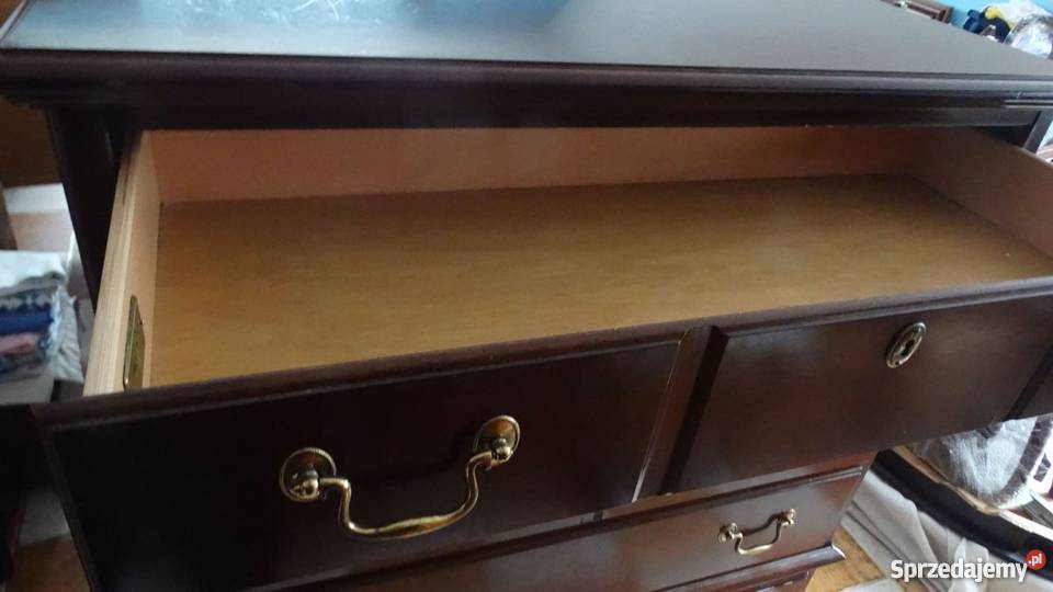 Komoda z litego drewna styl XVIII wiek Drexel 142cm Kraków