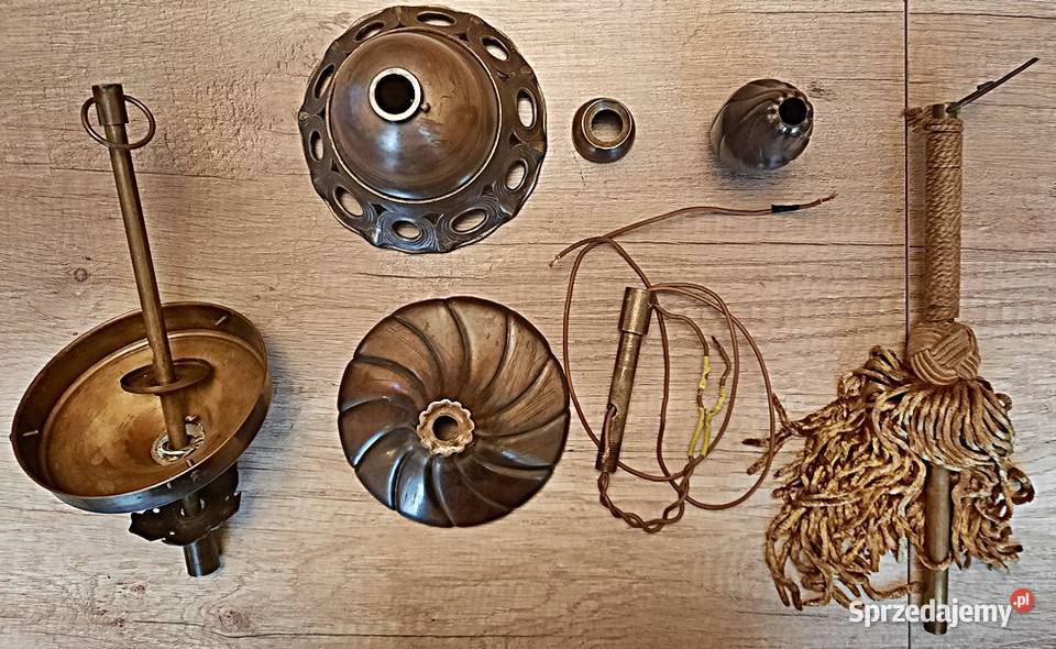 Elementy części starego żyrandola Ostrów Wielkopolski