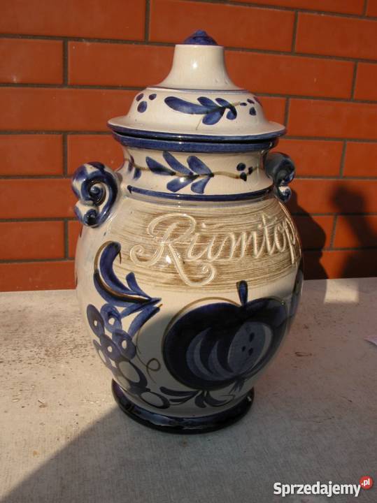 ceramiczny szkliwiony pojemnik waza Gorzów Wielkopolski