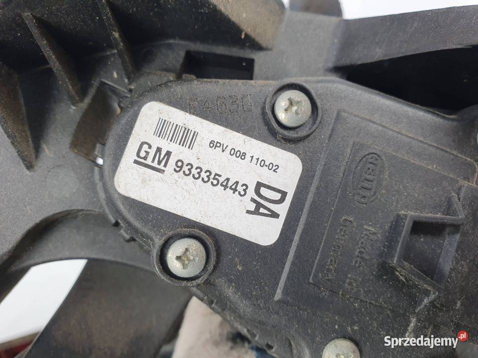 PEDAŁ OPEL MERIVA A 93335443 Lipno sprzedam