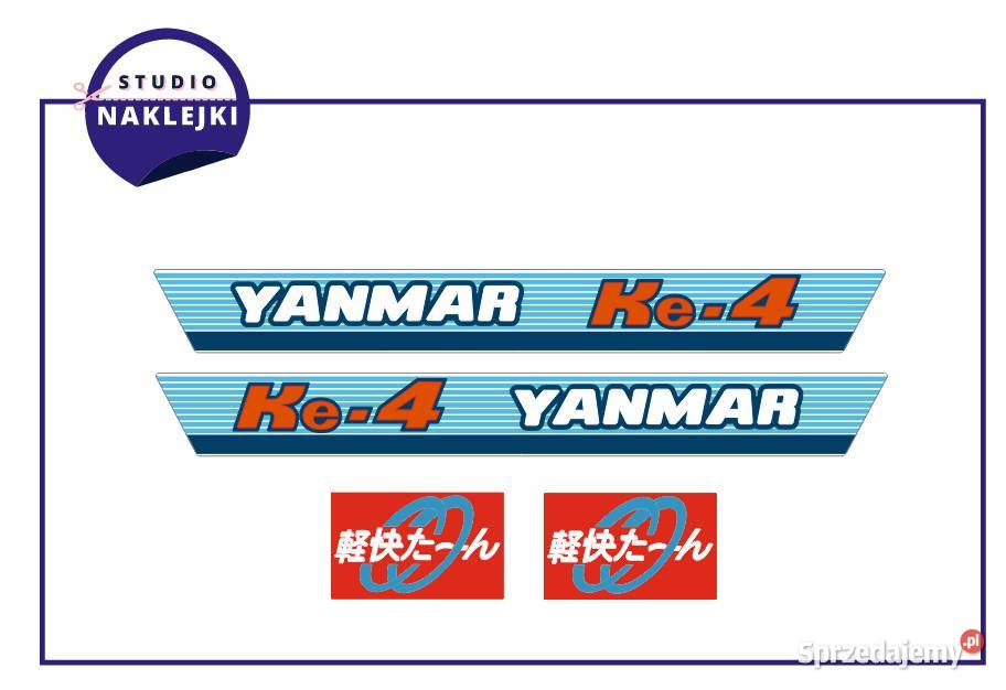 Naklejki Nalepki Ciągnik Yanmar KE4 Kubota śląskie Zawiercie