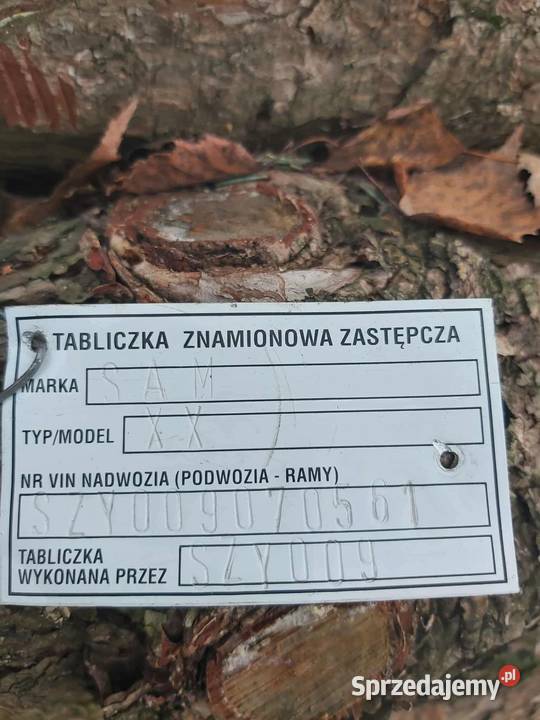 Przyczepa sam wywrot zarej Zator