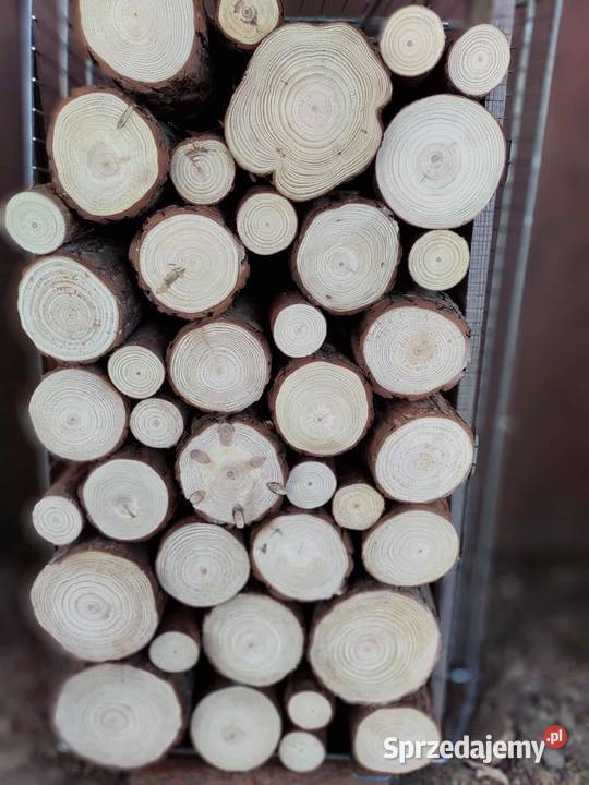 Wnęka kominka drewno pieńki mix natura 40x40x30 Kulno