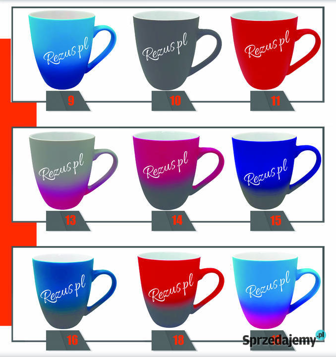 Kubki grawerowane 27 kolorów podkarpackie Brzozów sprzedam