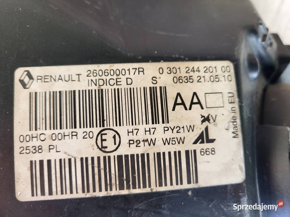 Renault Megane III Lampa przód lewa WYSYŁKA lewe Pobiedziska