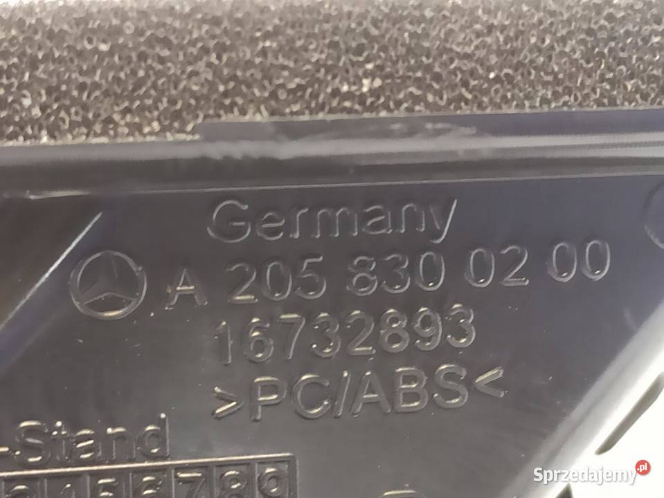 KANAŁ NAWIEWU PRAWY MERCEDES W205 A2058300200 osobowe