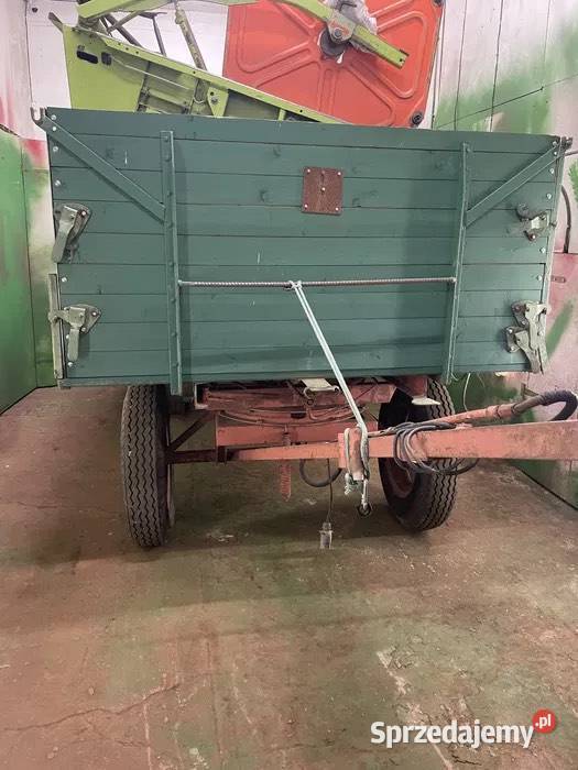 Wywrotka Przyczepa rolnicza 6 t Sterowanie nieuszkodzony łódzkie Podskarbice Szlacheckie