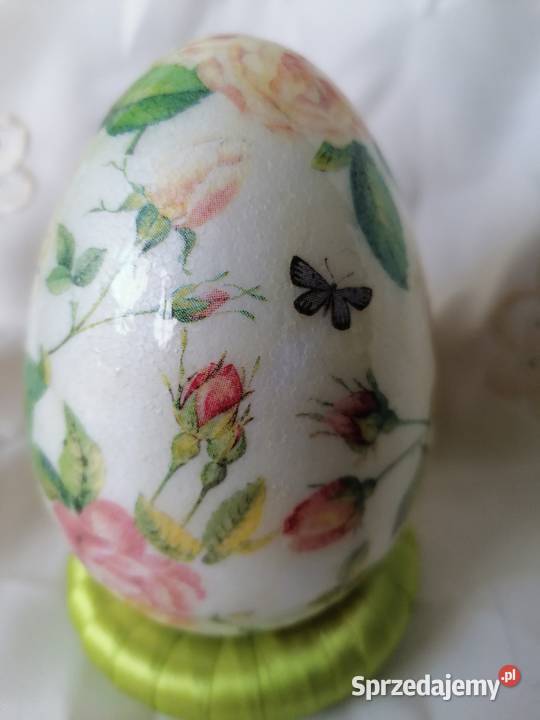 jajko pisanka róża 12 hand made