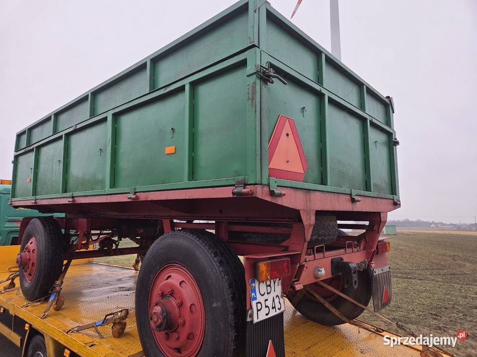 Przyczepa rolnicza Autosan d50 6t sztywna nieuszkodzony Złoczew