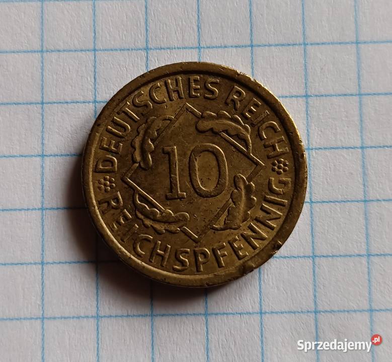 10 REICHSPFENNIG 1935 A REPUBLIKA WEIMARSKA Numizmatyka Piszczac sprzedam