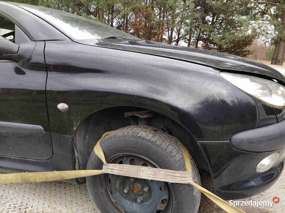 Peugeot 206 CC błotnik przedni prawy czarny Błotniki Starachowice sprzedam