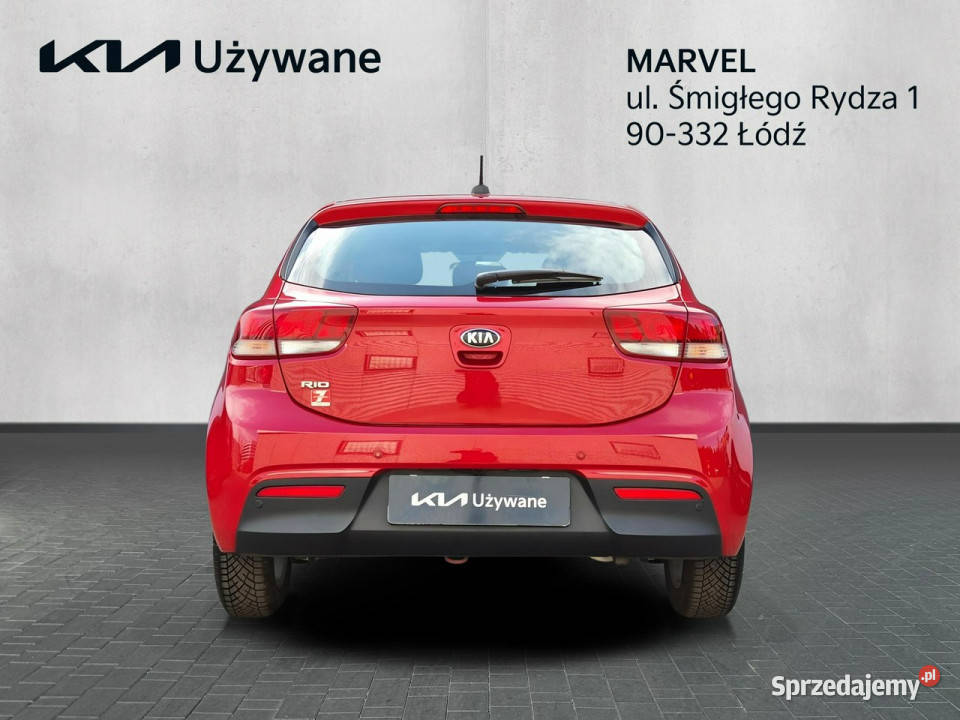 Kia Rio 12 DPI 84 Wersja M Salon Serwisowany czujnik parkowania Łódź
