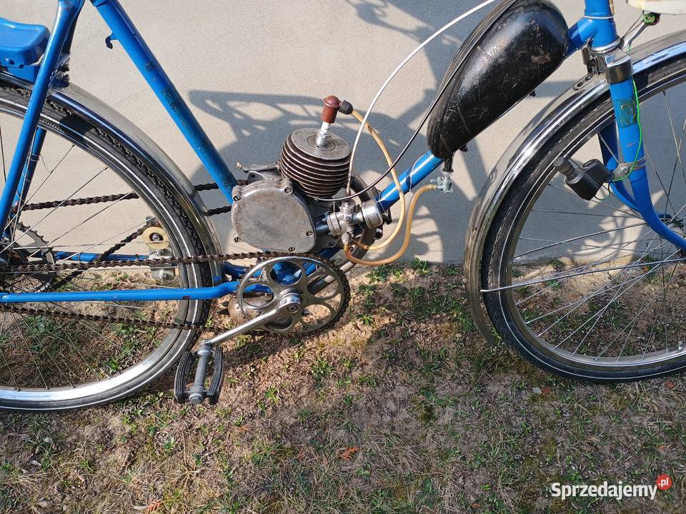 Rower z silnikiem KO D4 1957r zabytkowy Kurzętnik