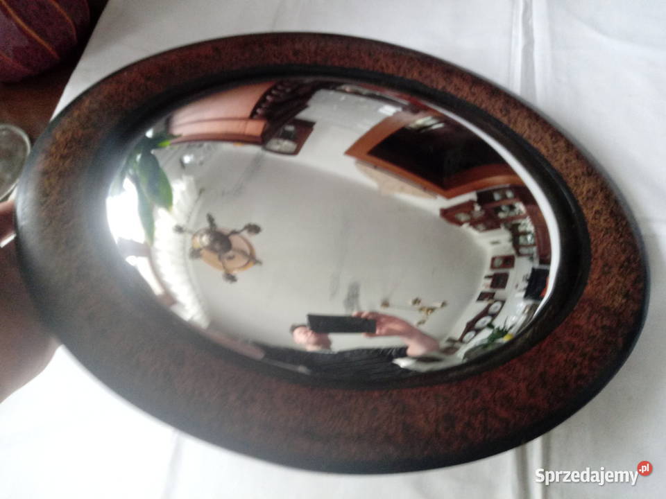 wypukłe lustro owalne w stylu angielskim Piotrówek sprzedam