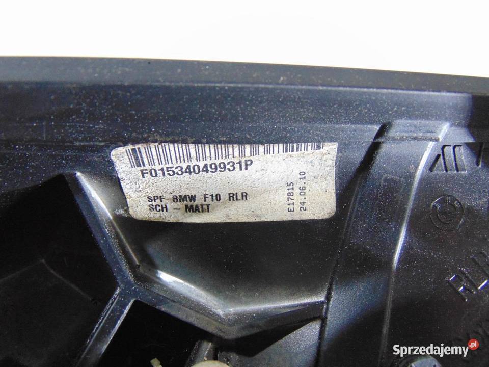 LUSTERKO PRAWE 5 PIN SCHWARZ 2 F10 7216364 wielkopolskie