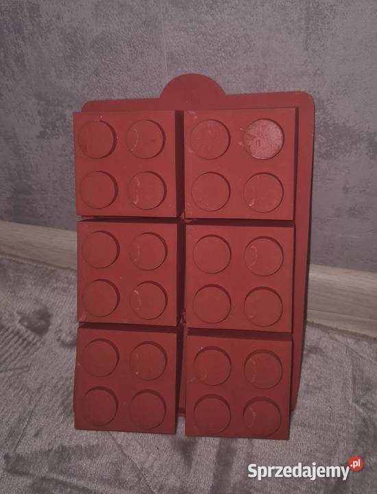Forma silikonowa do pieczenia klocki Lego czerwony łódzkie Łódź