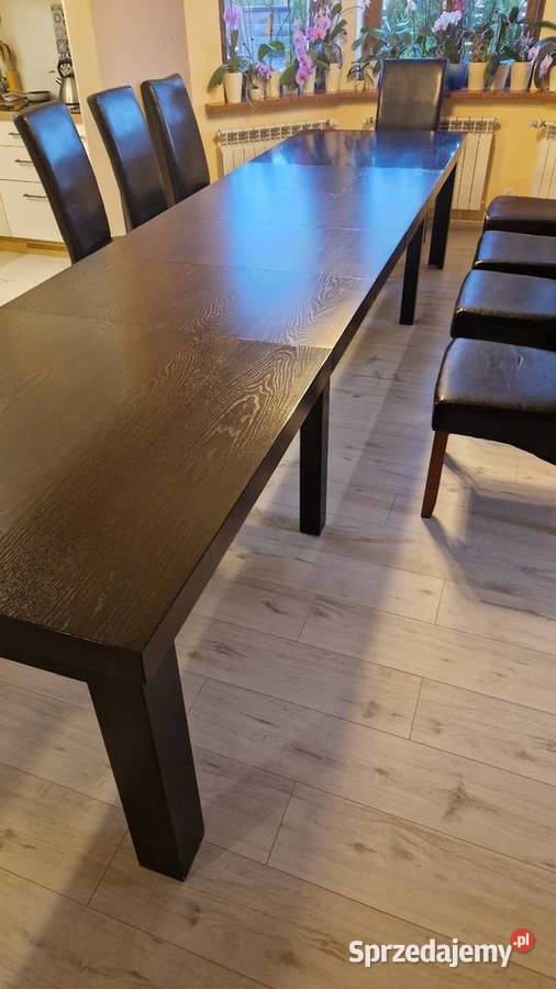 Fornirowany stół na 816 osób 100x200400 wenge 200cm Olszewnica Stara