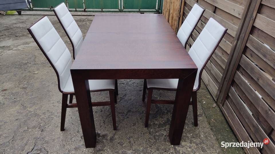 Komplet Paged stół rozkładany Cuba 4 krzesła