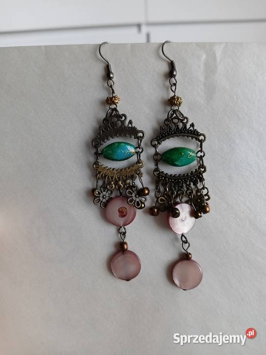 Kolczyki vintage podkarpackie Łańcut sprzedam