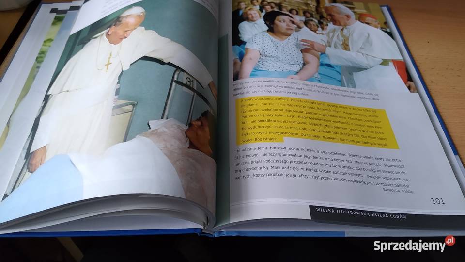 Wielka ilustrowana księga cudów św Jana Pawła II Rok wydania 2014 Gdańsk