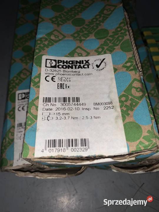 Phoenix Contact USLKG 35 044019 Złączka szynowa Warszawa sprzedam