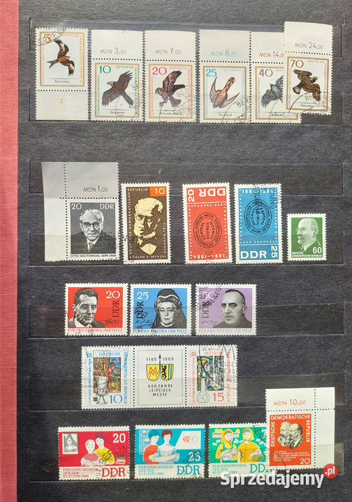 DDR znaczki w stanie kasowane lata 60te zestaw