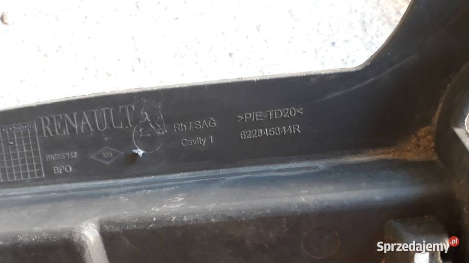 RENAULT CLIO IV 4 ŚLIZG ZDERZAKA PRAWY PRZÓD wielkopolskie Zatom Stary