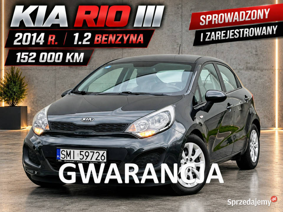 Kia Rio 12 benz 152 Gwarancja III 2011