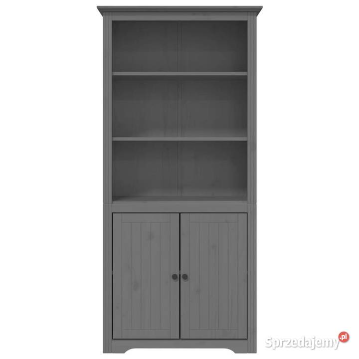 Biblioteczka BODO szara 82x40x173 lite drewno Regały Warszawa