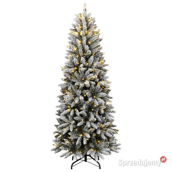 vidaXL Sztuczna choinka ośnieżona 150 lampek LED Warszawa