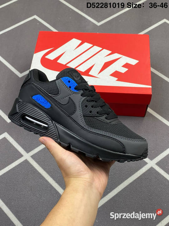Nike Air 90 czarno niebieskie rozmiary 4046 26cm