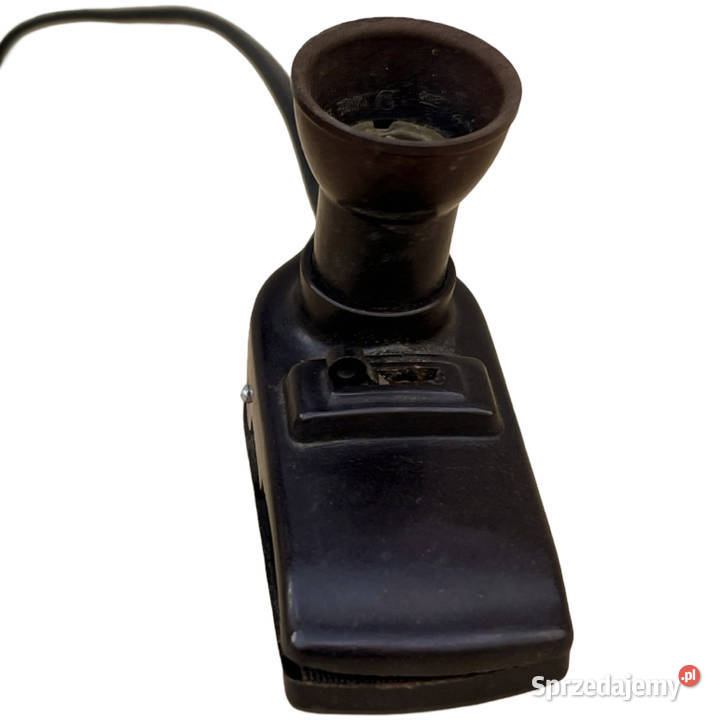 Klipsowa bakelitowa lampka nocna Niemcy lata 30 Warszawa